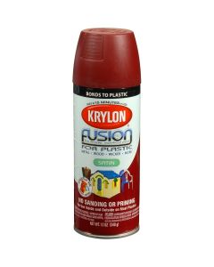 Krylon Fusion for Plastic; Satin Burgundy; 12 oz. Aerosol
