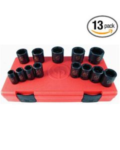 1/2&quot; DR. 13PCS SAE Impact Socket Set