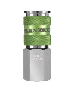 Flexzilla Pro High Flow Coupler, 1/4" FNPT, 1/4" Body