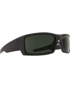Spy Optic General Sunglasses, Soft Matte Black Frame w/ Happy Gray Green Polar Lens
