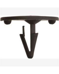 Hood Insulation Retainers, Black Nylon, Size: 1/4" (6.4mm), Stem: 3/4", Head: 1-3/16", Qty: 100