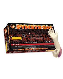SYNETRON LATEX EXAM GLOVES L 12PK