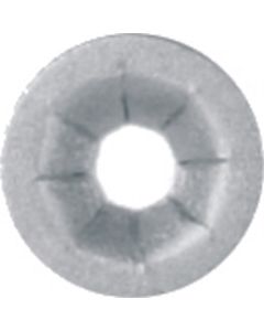 Push On Type Retainer Zinc Finish, Screw size: 5/32" stud, 7/16" flange, Quantity: 100