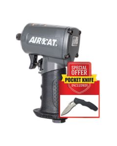 1/2" Compact Impact Wrench With 7.5" Stainless Steel Knife