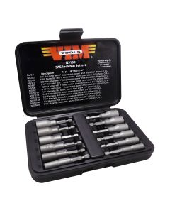 12-Piece SAE Power Drive Nut Setter Set with Magnetic and Hollow Point Drivers