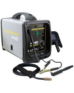 MIG Welder Kit, Fluxcore, 3/16" Capacity, 80 Amp, with Ground Cable, Gun, Wire, Face Shield, Hammer