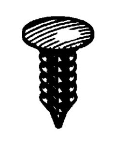 Black Universal Shield Retainer 5/32" (Bag 100)