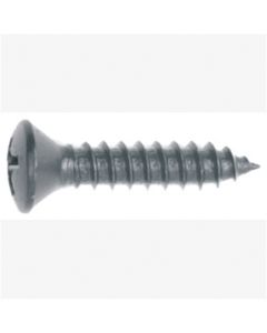 Philips Oval Heah Black Finish Sheet Metal Screw, Screw size: 8 x 3/4", Head size: #8, Quantity: 10