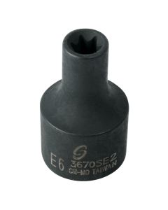 3/8" Drive E6 External Star Impact Socket