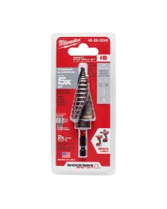 Milwaukee 1/8 in. - 1 in. Shockwave Impact Step Drill Bit, #8