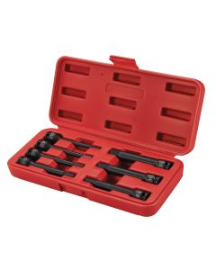 Sunex Tools 3/8 in. Drive 7-Piece Extension Length Fractional SAE Fractional Impact Hex Driver Set