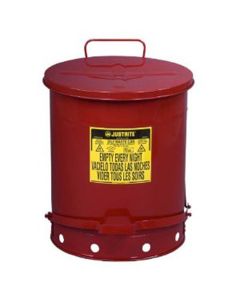 OWC Foot Red - 14 gallon oily waste can with lever