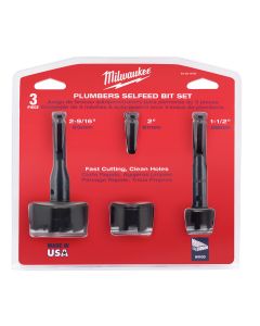 Plumbers' Selfeed Bit Kit (3 PC)