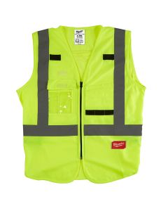 Milwaukee Hi-Vis Yellow Safety Vest, Size L/XL (CSA)