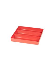 Ernst 3-Compartment Plastic Organizer Tray, Red