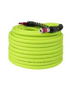 Flexzilla Pro Air Hose, 3/8" x 100', with ColorConnex Coupler and Plug, Type D, Red