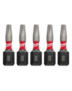 SHOCKWAVE? Impact Square Recess #1 Insert Bits (5 PK)