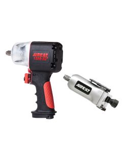 AIRCAT 1/2 in. Compact Composite Impact (ACA1295-Xl) with FREE Mini 3/8 in. Butterfly Impact Wrench (ACA1320)