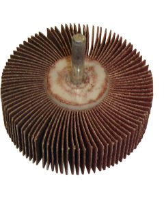 Flap Wheel 3" x 1" x 1/4" - 80 Grit, Abrasive Sandpaper