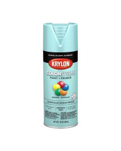 Krylon COLORmaxx Paint + Primer, Gloss Blue Ocean Bre