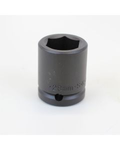 28mm 3/4" Drive 6-Point Metric Std Impact Socket