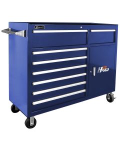 Homak Mfg. 56 in. H2Pro Series 8 Drawer Rolling Cabinet, Blue