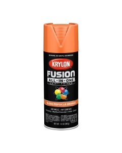 Krylon Fusion All-In-One Paint + Primer, Gloss Popsicle Orang