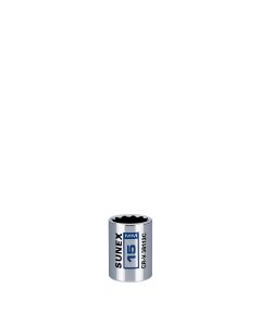 Sunex Tools 15 mm Chrome Socket 12-Point