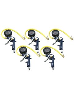 5 Pk. of Tire Inflator with 2" Gauge