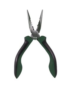 Fishing Pliers, 6" Long, with Narrow Serrated Nose, Spring-Assist Jaws, Comfort Grips