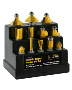 12 Piece Router Bit Set