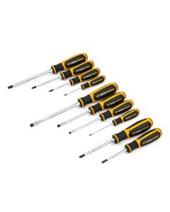 10 Pc. Phillips?/Slotted/Pozidriv? Dual Material Screwdriver Set