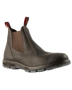 Redback Boots Easy Escape Dark Brown Slip-On Steel Toe 15UK (16US)