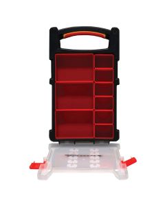 Homak Mfg. Plastic Organizer with 9 Removable Bins