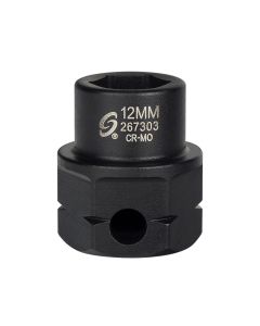 Sunex Tools 1/2 in. Drive 6-Point Low Profile Impact Socket w/ Hex Shank, 12 mm