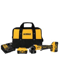 DeWalt 4.5 in. 20V MAX XR Paddle Switch Small Angle Grinder Kit with Kickback Brake and (2) 6.0 Ah B
