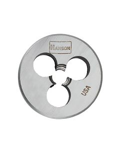 Die 1/4" - 24 NS, HCS Adjustable Round 1" O.D. - Bulk