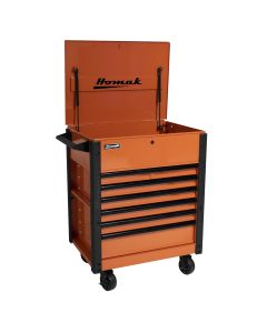 35 in. Pro Series 7-Drawer Service Cart, Orange
