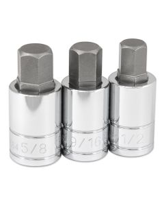 Titan 3-Piece 1/2 in. Drive SAE Hex Bit Socket Set
