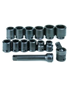 14 pc. 3/4" Drive 6-Point Std Fract SAE Impact Socket Set