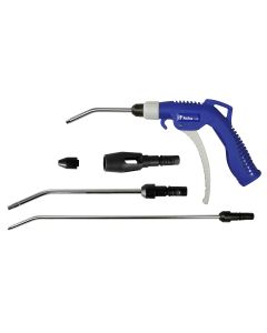 High Flow Blow Gun with 5 Piece Quick Disconnect Attachments