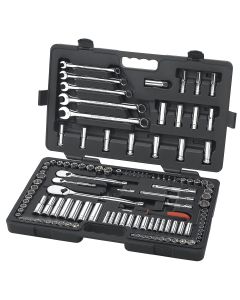 118 Piece 1/4" & 3/8" SAE/MM SOCKET SET