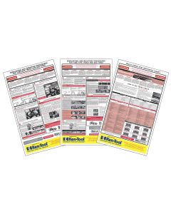 3 Pc. OSHA Wall Chart Set