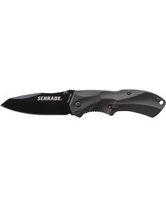 Schrade Mini M.A.G.I.C. Assisted Opening Liner Lock Folding Knife Clip Point Blade Aluminum Handle
