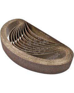 Makita 1 1/8" x 21" Abrasive Belt, 40 Grit, 10/pk