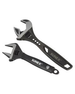 Sunex Tools 2-Piece Adjustable Wrench Set (10 in. Tactical & 8 in. Wide Jaw)