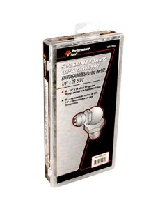 50pc 1/4" x 28 Short 90 Degree
