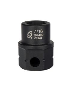 Sunex Tools 1/2 in. Drive 6-Point Low Profile Impact Socket w/ Hex Shank, 7/16 in.