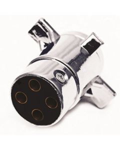 4-Pole Round M Trailer Plug Connector 1 Pc