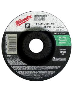 Grinding Wheel 4-1/2" x 1/4" x 7/8" (Type 27)
